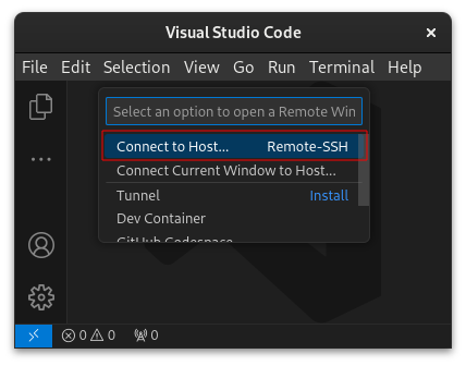 Screenshot of VS Code